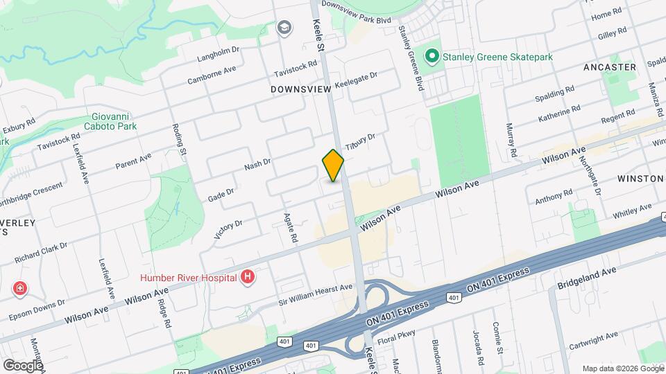 2800 Keele St Map and Location Details