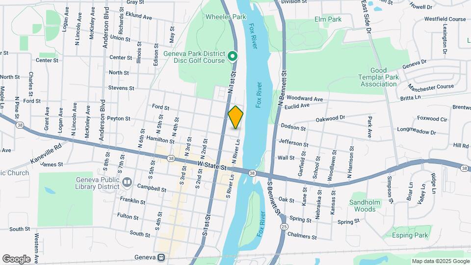 200 N River Ln Map and Location Details