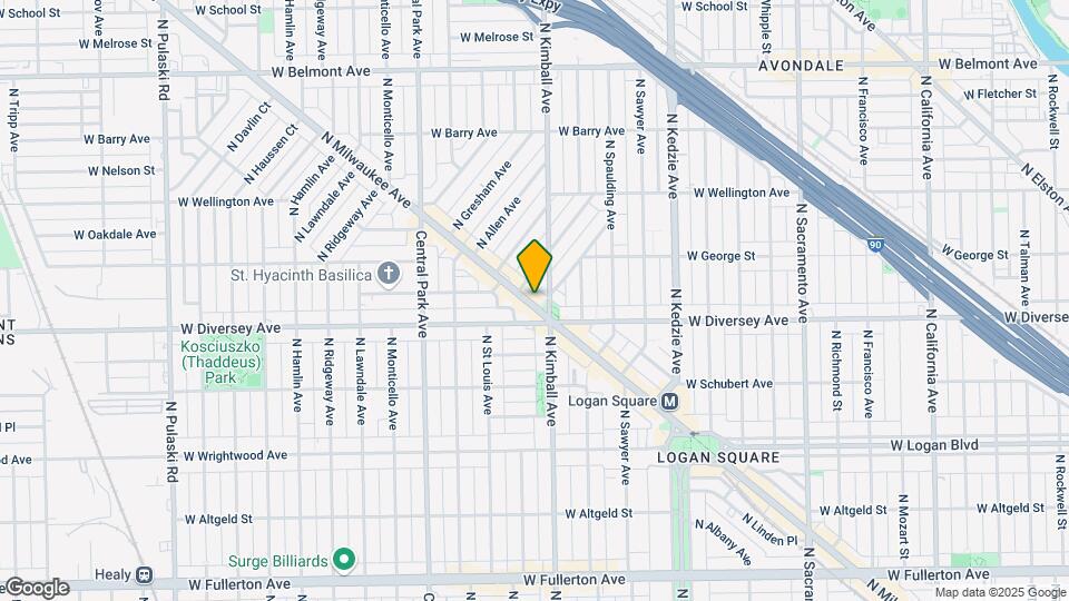 2827 N Milwaukee Ave, Unit 1 Map and Location Details