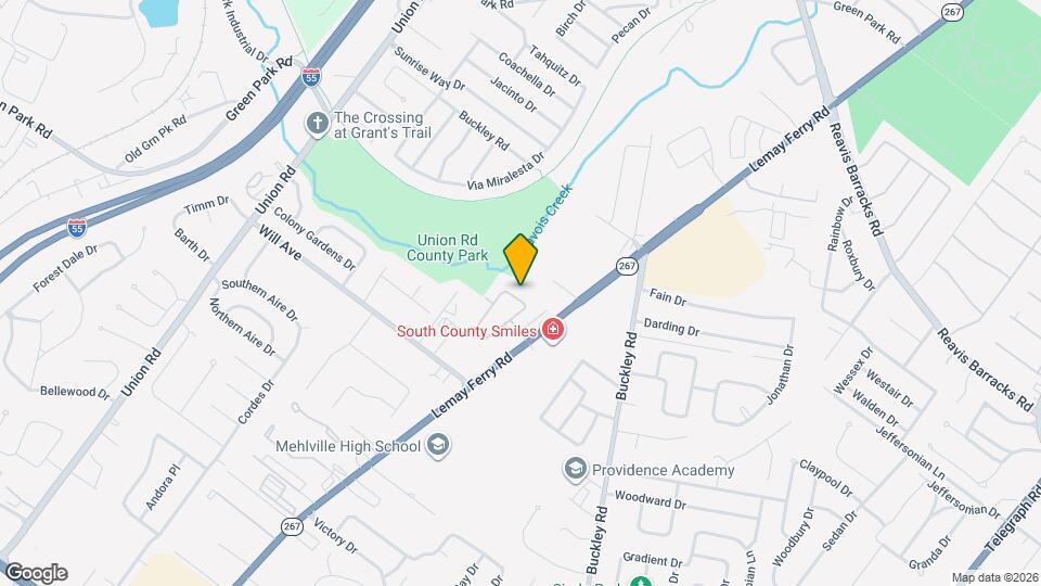 3633 Shores Dr Map and Location Details