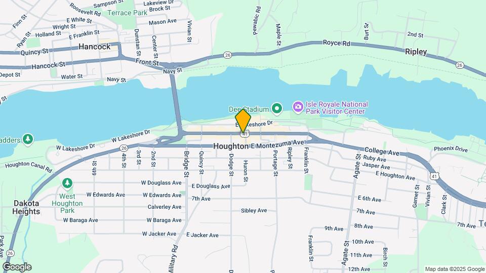 417 Shelden Ave, Unit #D Map and Location Details