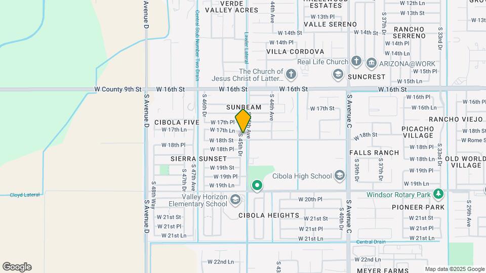 1791 S 45th Dr Map and Location Details