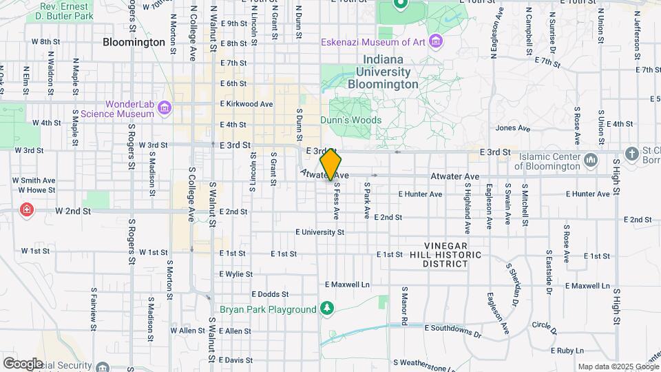 420 S Fess Ave Mapa y Detalles de la Ubicación