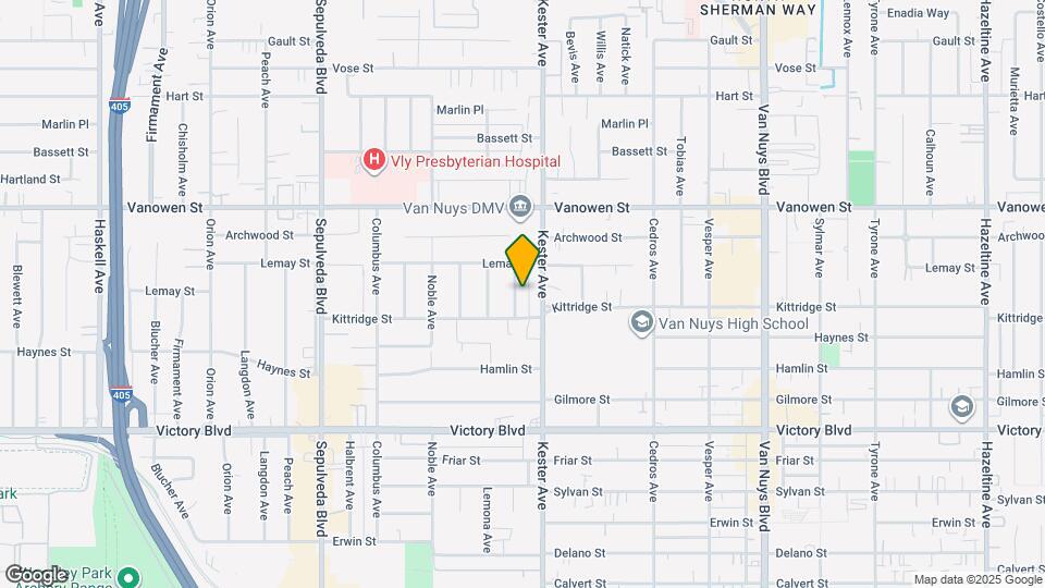 6624 Sylmar Ave Map and Location Details