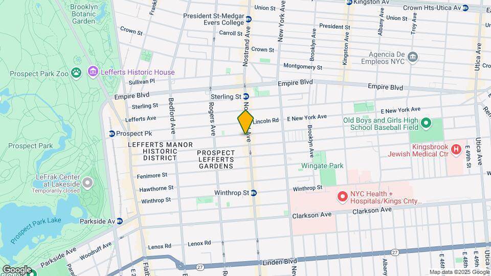 1106-1114 Nostrand Ave Map and Location Details