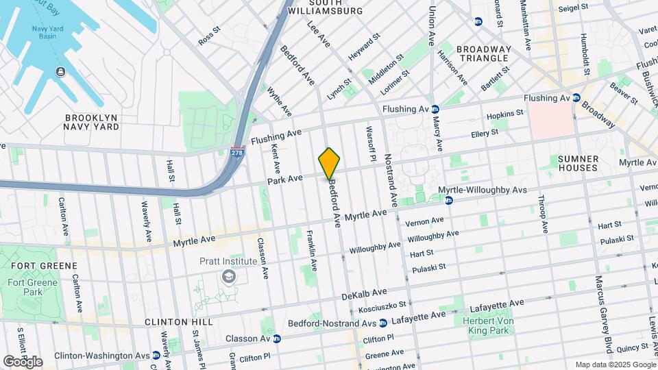 828 Bedford Ave Map and Location Details
