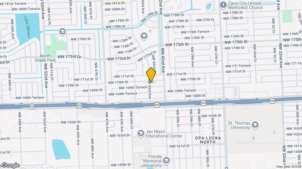 16955 NW 43rd Ave Map and Location Details