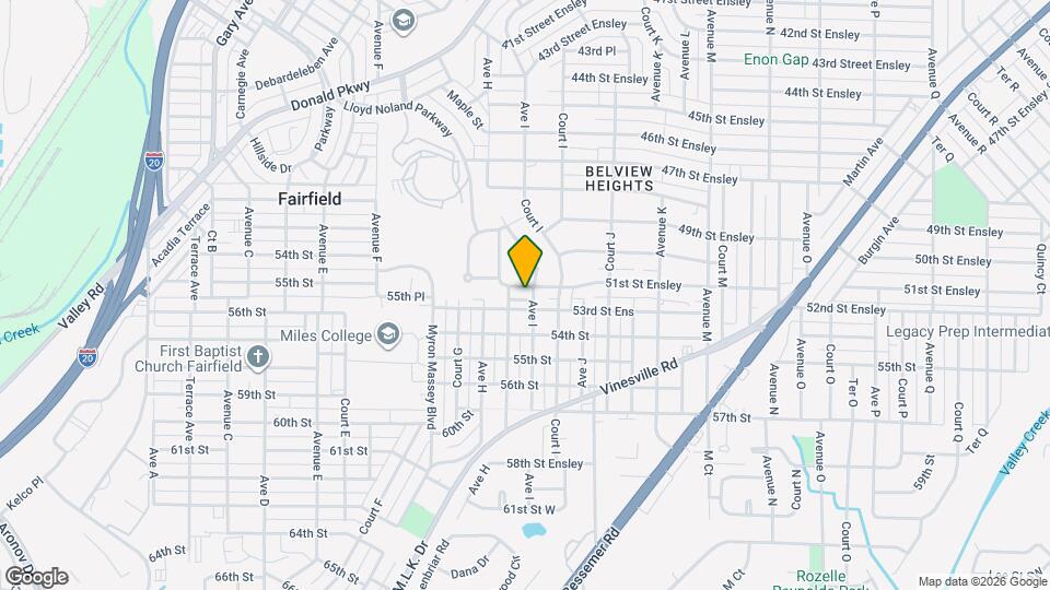 829 51st St Ensley Map and Location Details