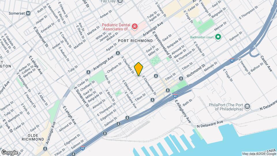 2601 E Clearfield St Map and Location Details