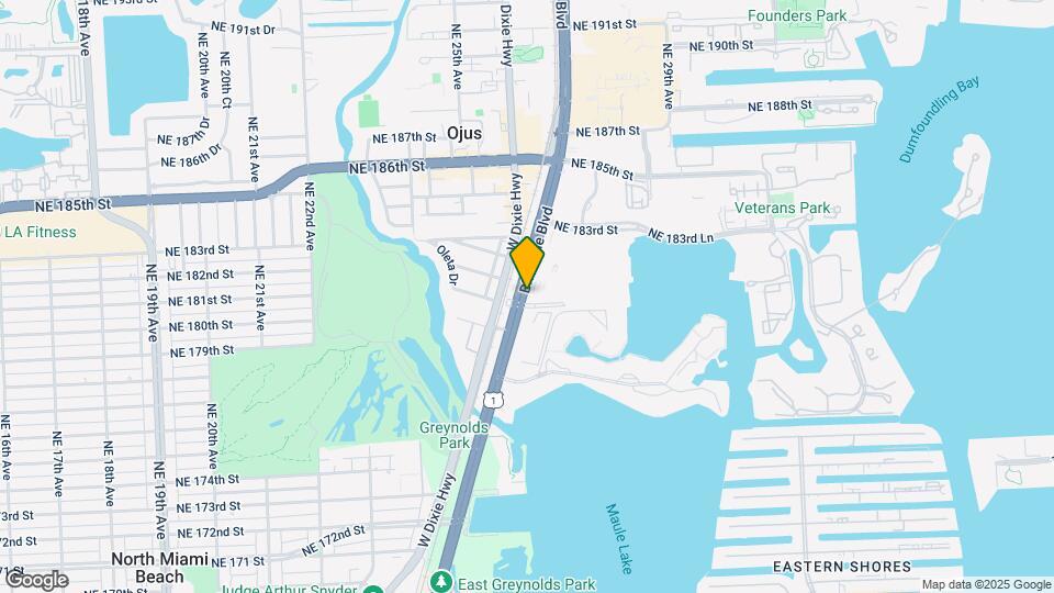 18093 Biscayne Blvd Mapa y Detalles de la Ubicación