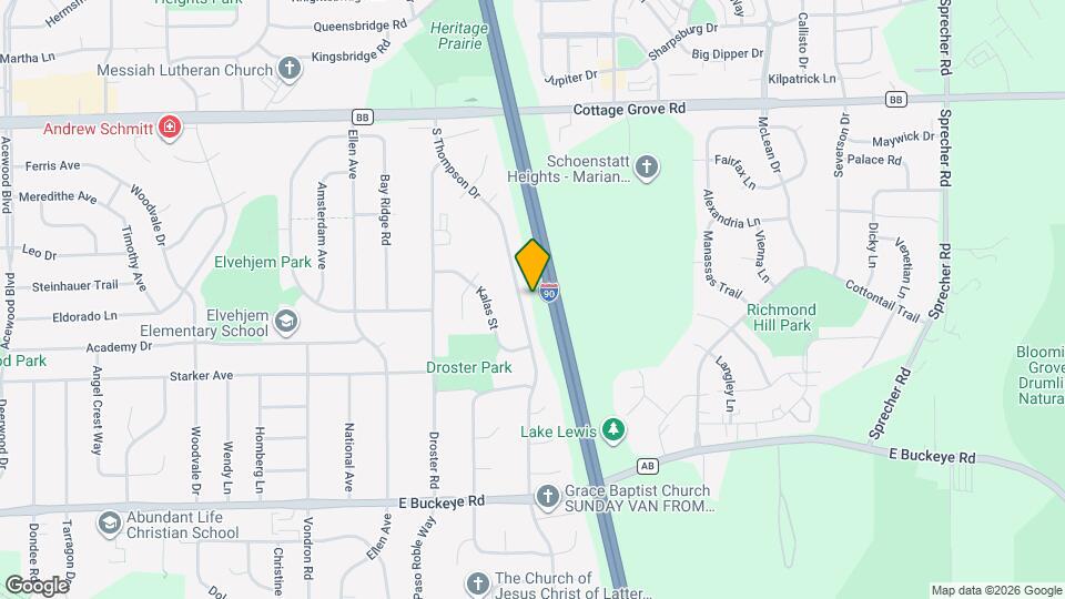 1317 S Thompson Dr Map and Location Details
