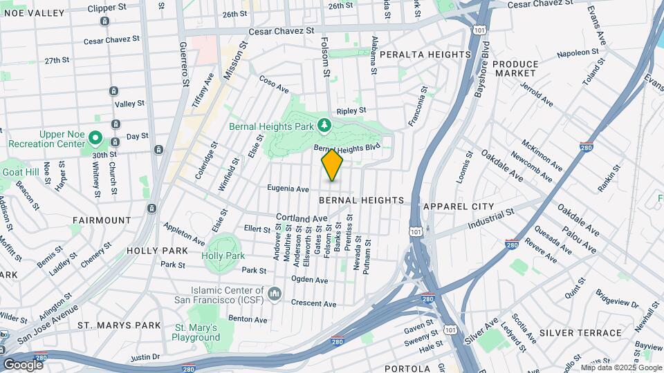 3661 Folsom St Map and Location Details