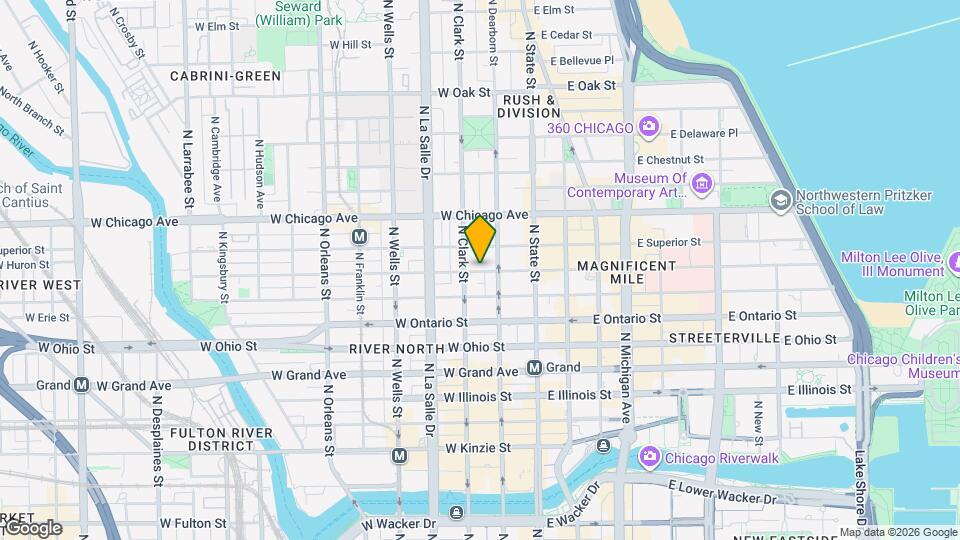 59 W Huron St Map and Location Details