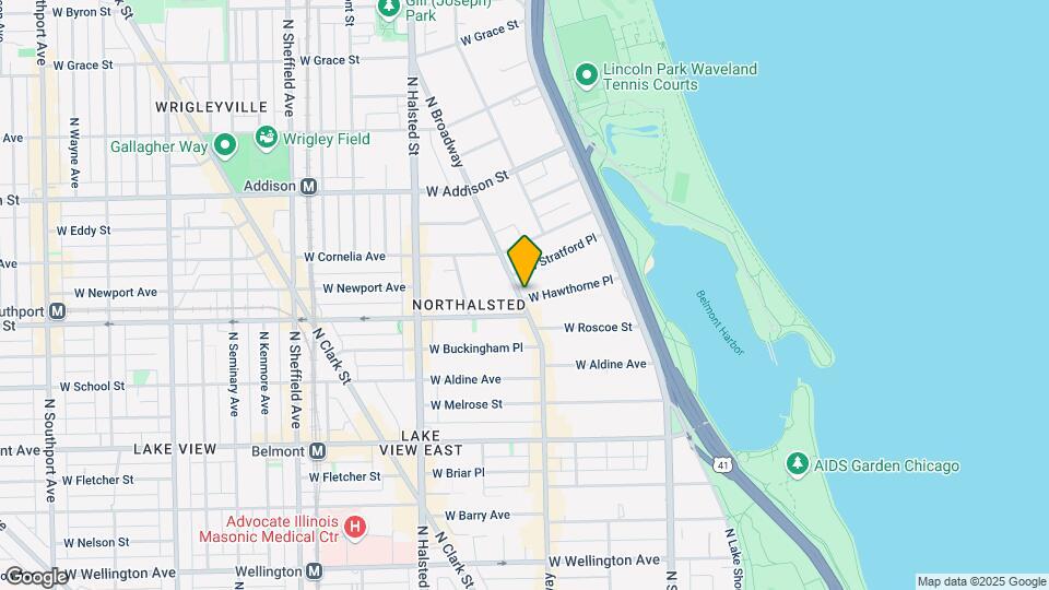 596 W Hawthorne Mapa y Detalles de la Ubicación