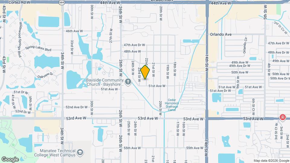 5012 22nd St W Map and Location Details