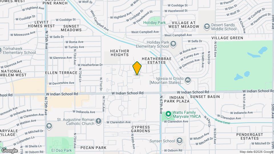 6838 W Monterosa St Map and Location Details