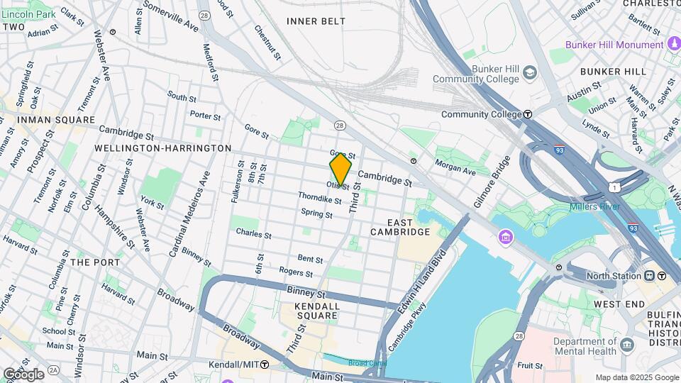 70 Otis St Mapa y Detalles de la Ubicación