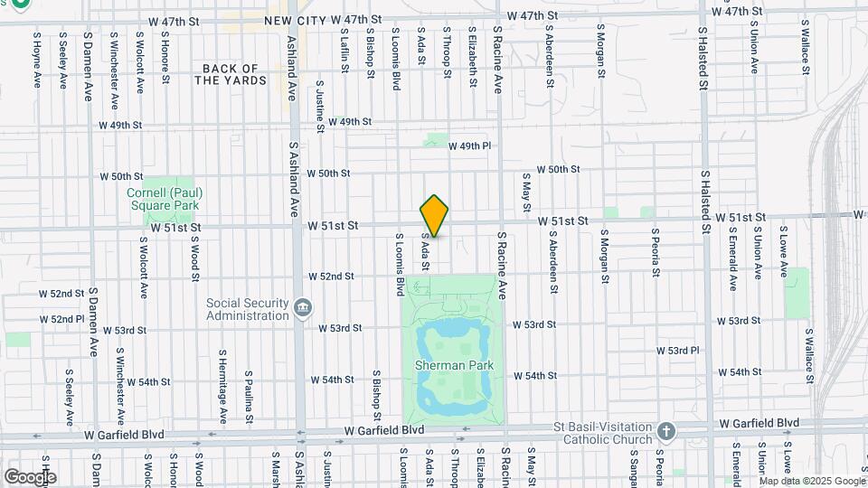 5123 S Ada St Map and Location Details