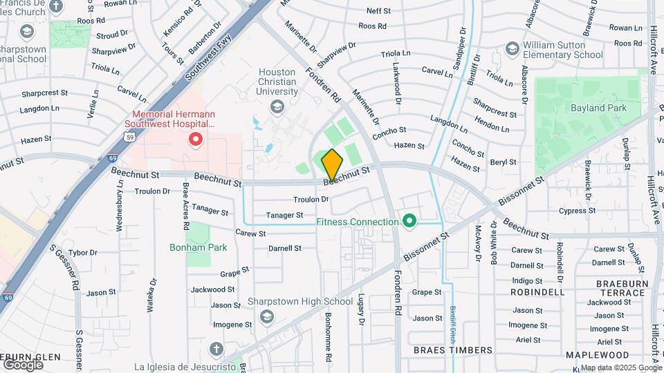 7209 Beechnut St Map and Location Details