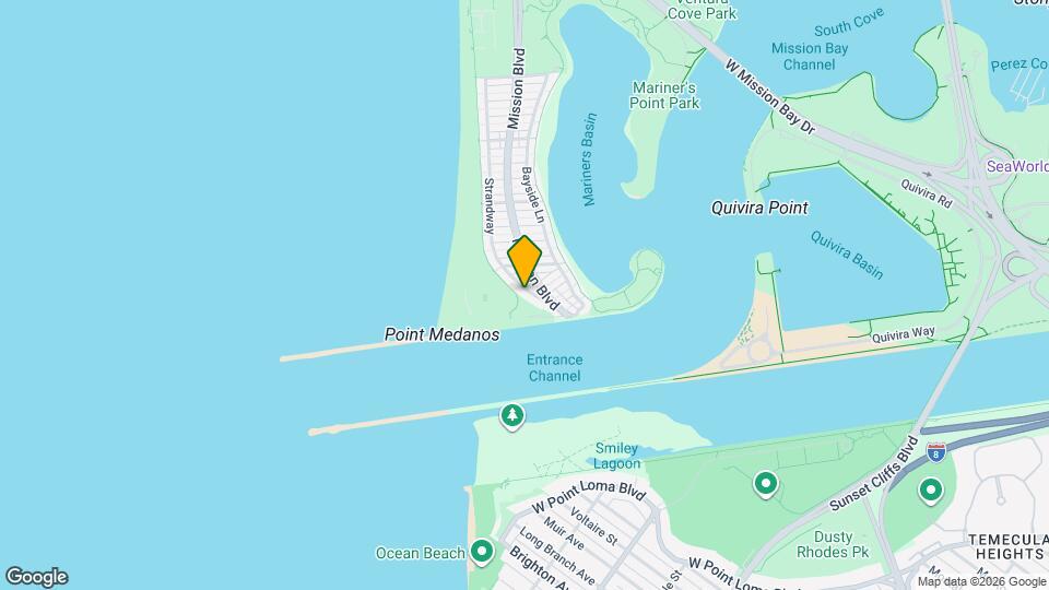 2645 Ocean Front Walk Map and Location Details