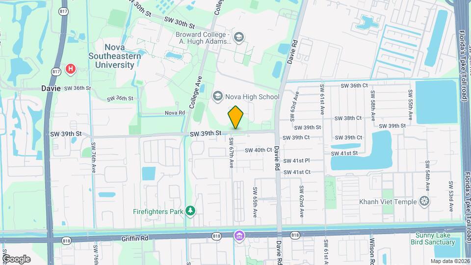 6620 SW 39th St Map and Location Details