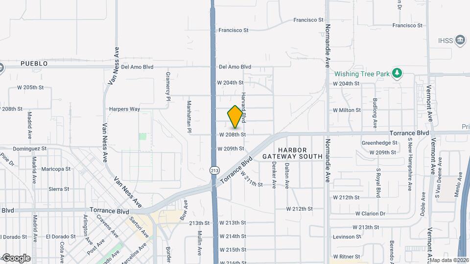 1623 W 208th St Map and Location Details