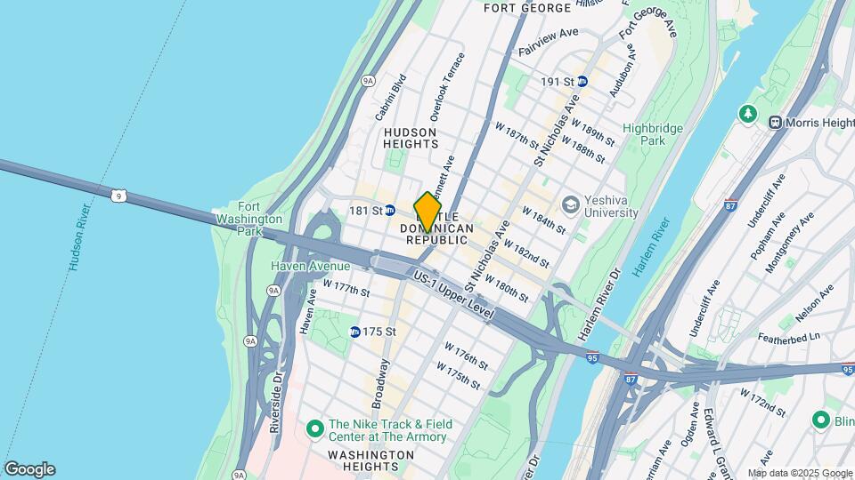 701 W 180th St Map and Location Details