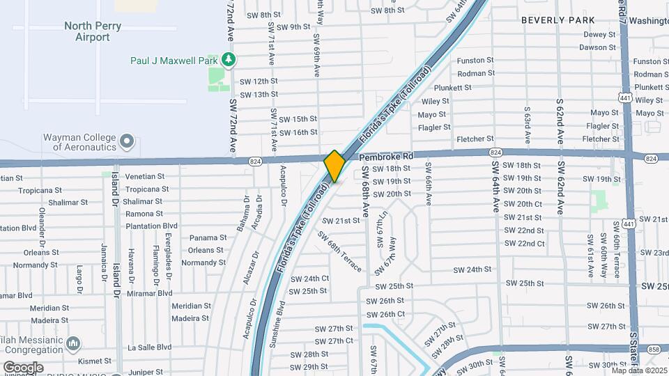 1960 SW 68th Way Map and Location Details