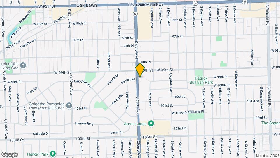 9937 S Cicero Ave Map and Location Details