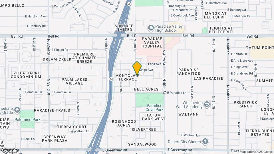 3803 E Grandview Rd Map and Location Details