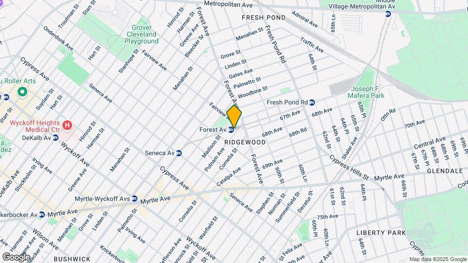 1929 Putnam Ave Map and Location Details