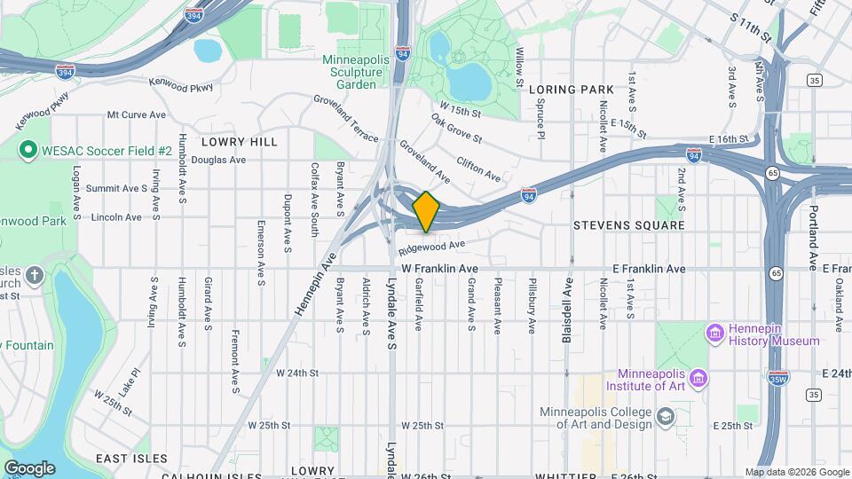 520 Ridgewood Ave Map and Location Details