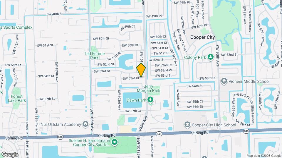 10108 SW 53rd Ct Map and Location Details