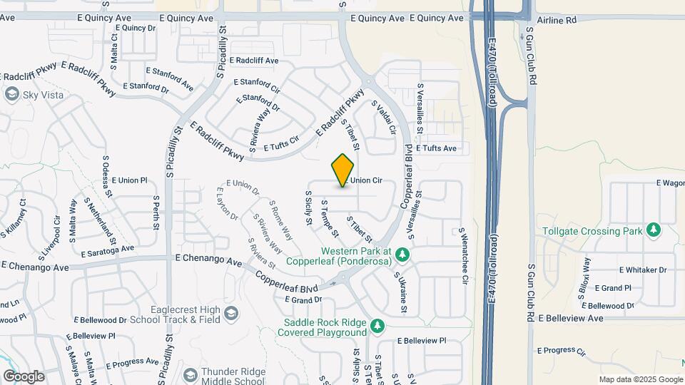 22463 E Union Pl Map and Location Details