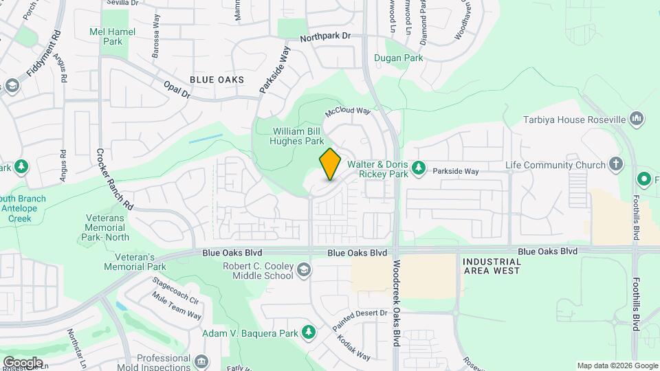 1588 Parkside Way Map and Location Details