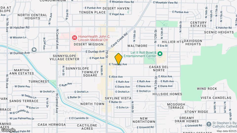 8841 N 8th St-Unit -105 Map and Location Details