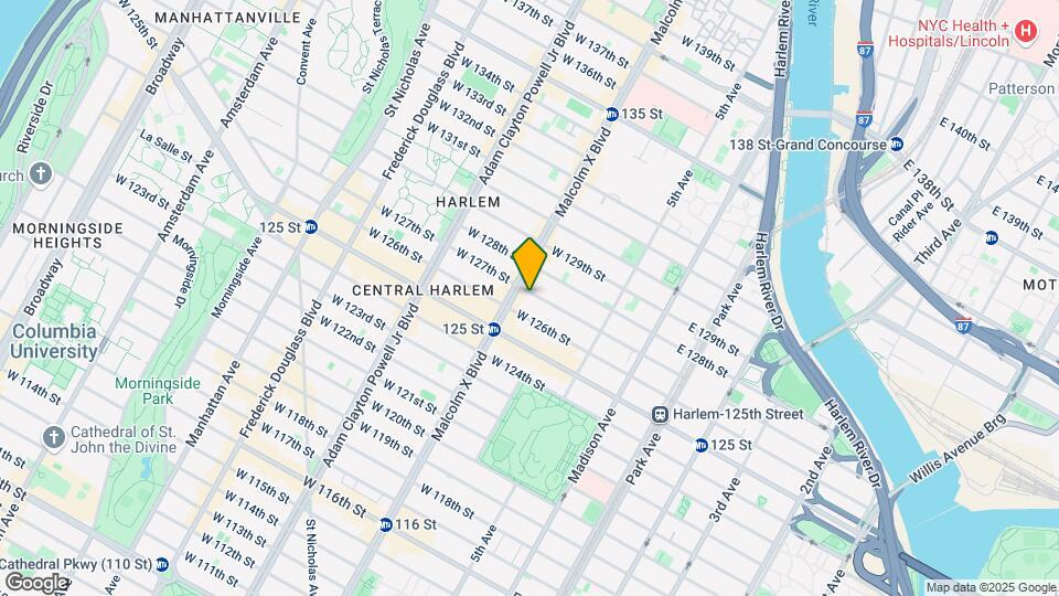 76 W 127th St Map and Location Details