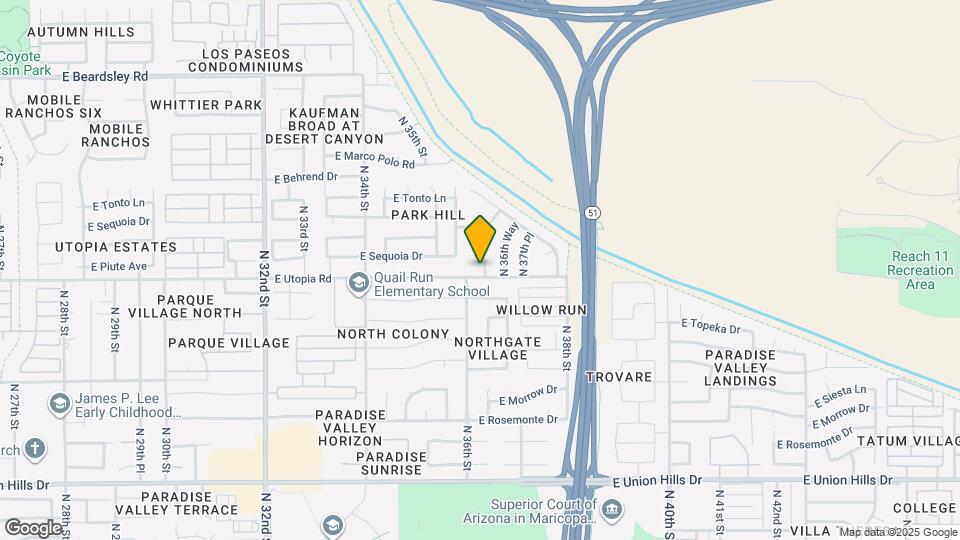 3614 E Utopia Rd Mapa y Detalles de la Ubicación