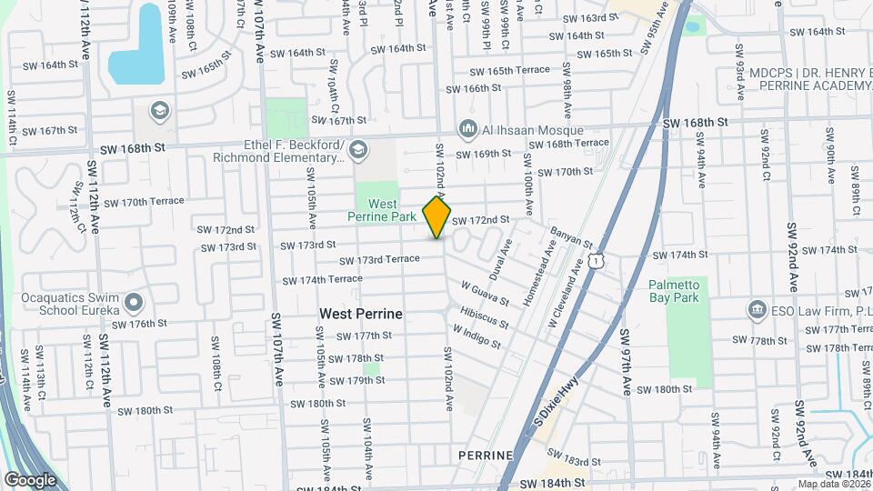 10204 SW 173rd St Map and Location Details