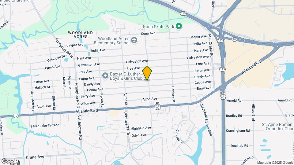 150 N Bowlan St Map and Location Details