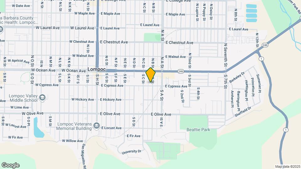 139 S B St Mapa y Detalles de la Ubicación