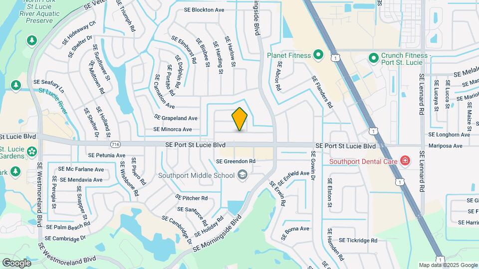 1680 SE Minorca Ave Map and Location Details