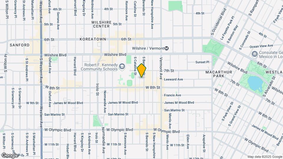 735 S Berendo St Map and Location Details