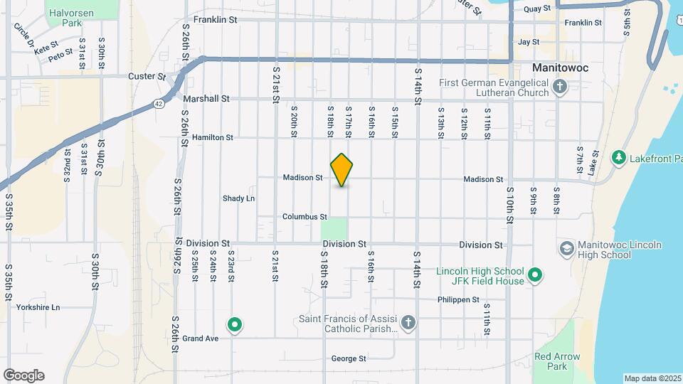 1314 S 17th St Map and Location Details