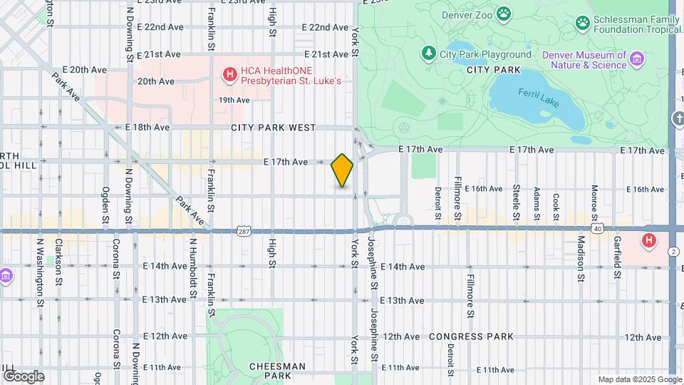 2209 E 16th Ave Mapa y Detalles de la Ubicación