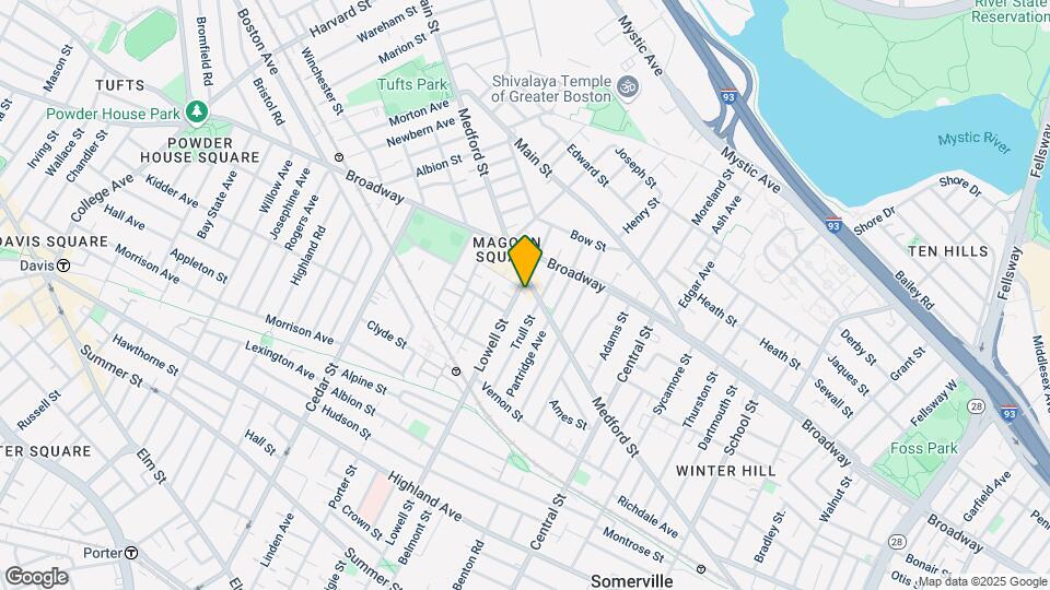 359 Lowell St, Unit 1 Map and Location Details
