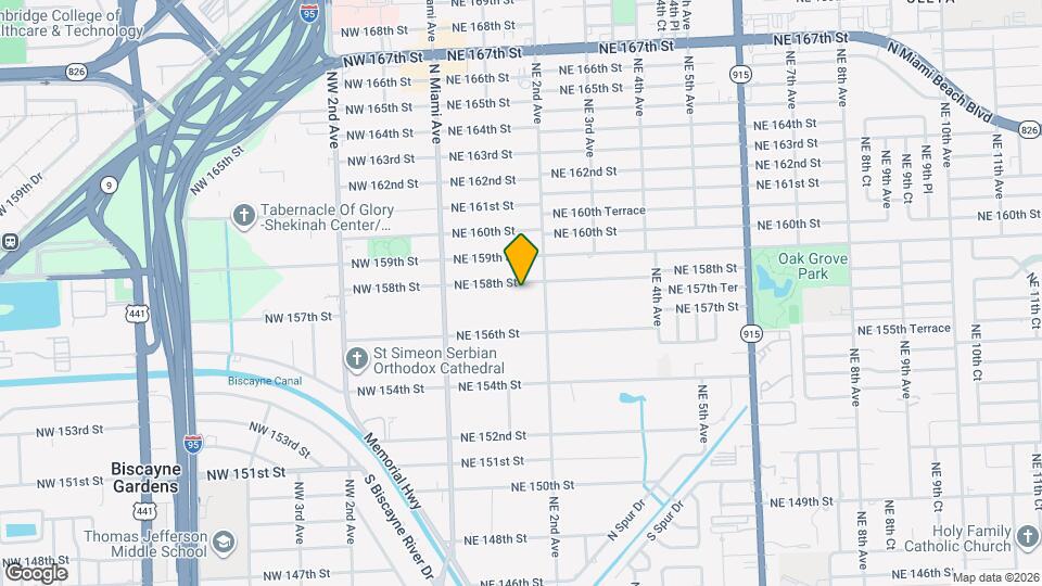 170 NE 158th St Mapa y Detalles de la Ubicación