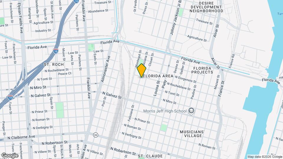 2331 Feliciana St Map and Location Details