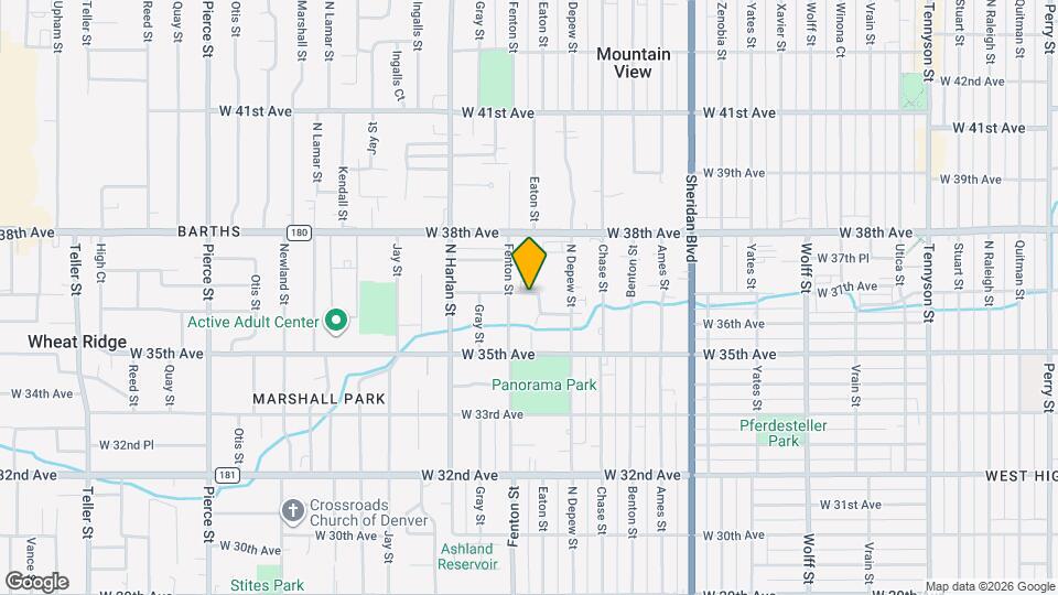5706 W 37th Ave Mapa y Detalles de la Ubicación