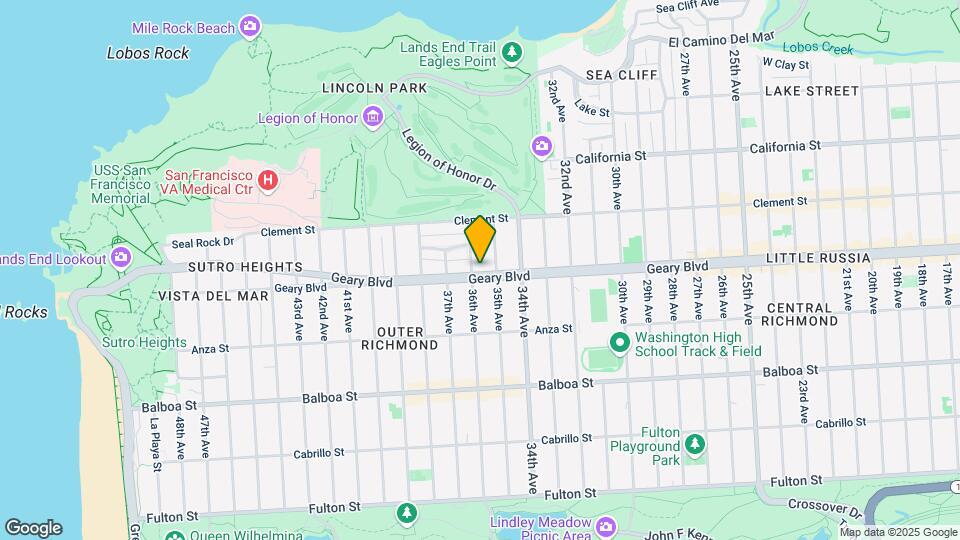 7138-7140 Geary Blvd Map and Location Details